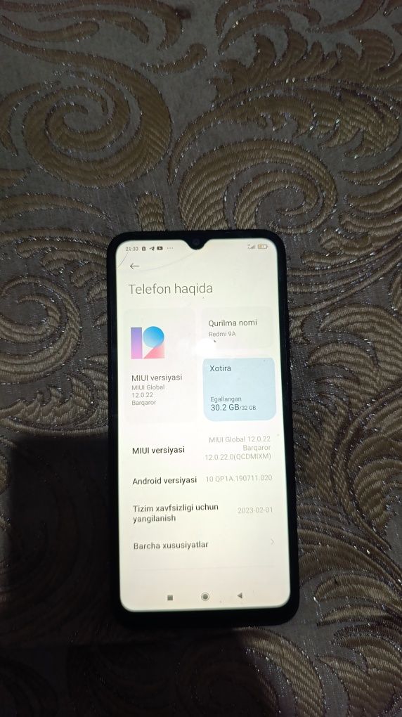 Redmi 9A 3g 32g gilabal