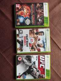 Xbox360 UFC3, Mortal Kombat, Fight Night