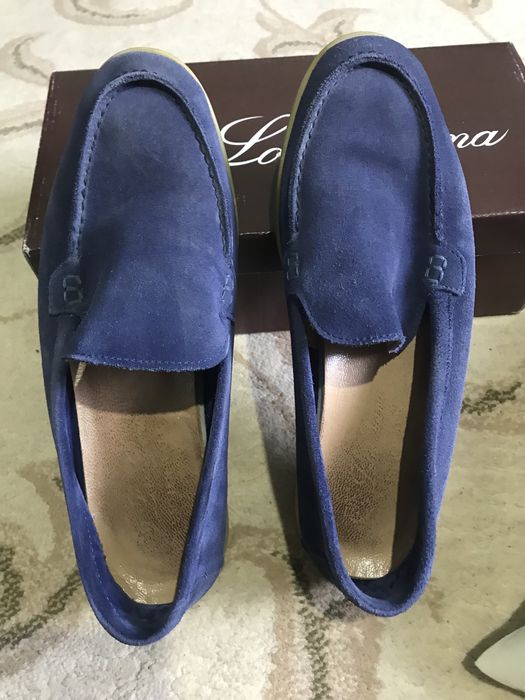 Синие мокасины Лоро Пиана