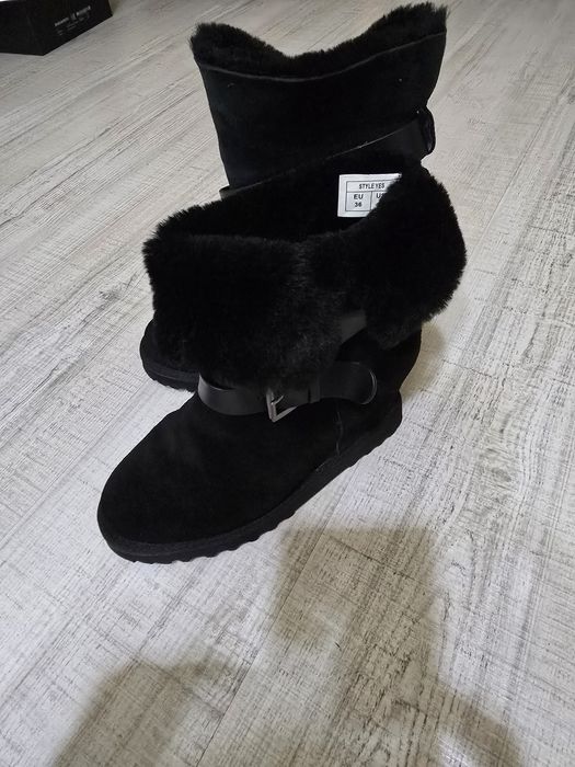 Cisme piele întoarsă ASH cu blanita mărimea 36 36 gen ugg