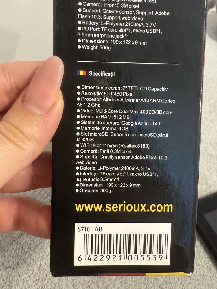 Tabletă Serioux.