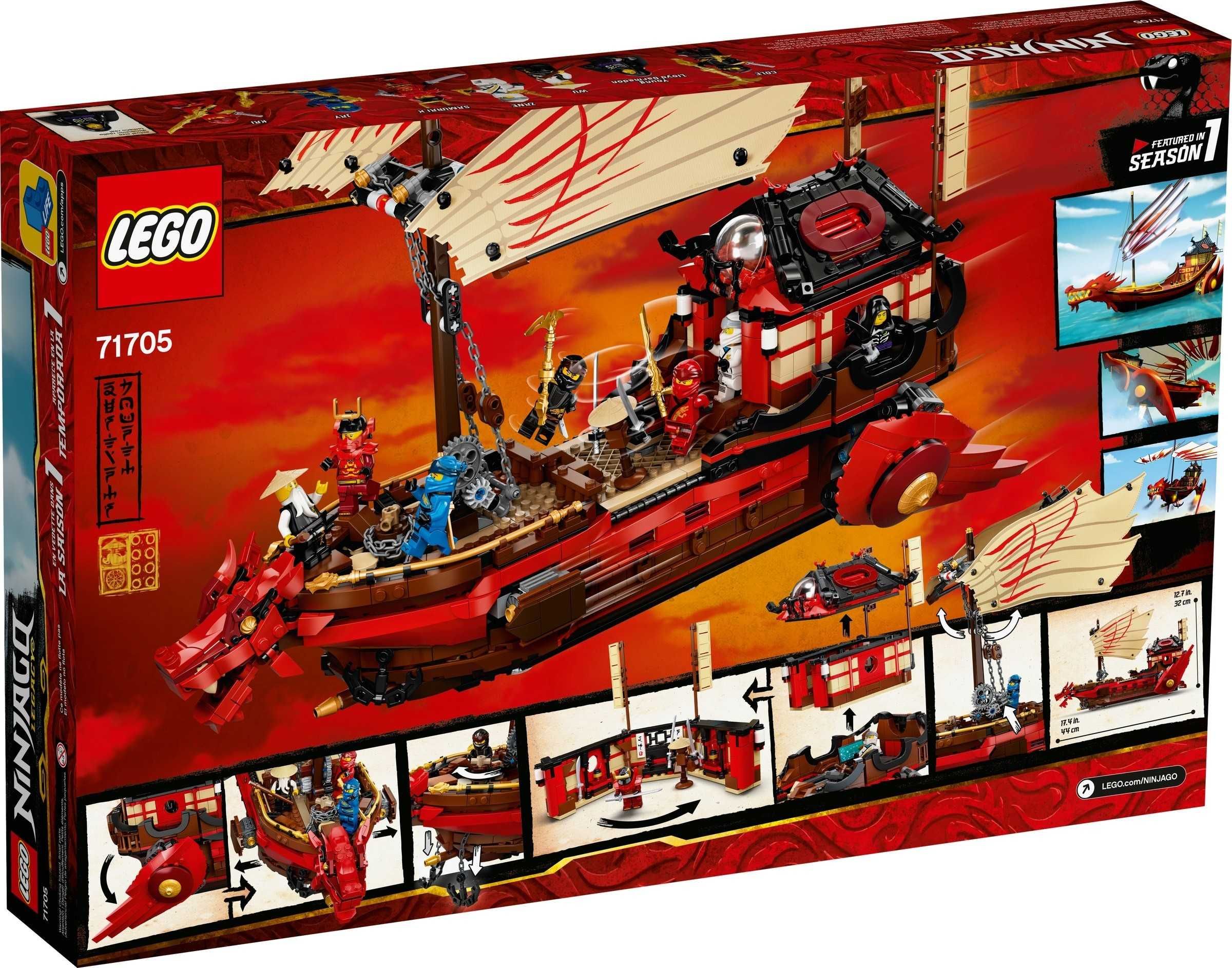 LEGO NINJAGO 71705 - Destiny’s Bounty , 1781 piese NOU - de colectie