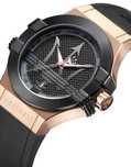 Ceas NOU barbatesc Maserati ORIGINAL, Quartz, 40mm, 10ATM, Auriu