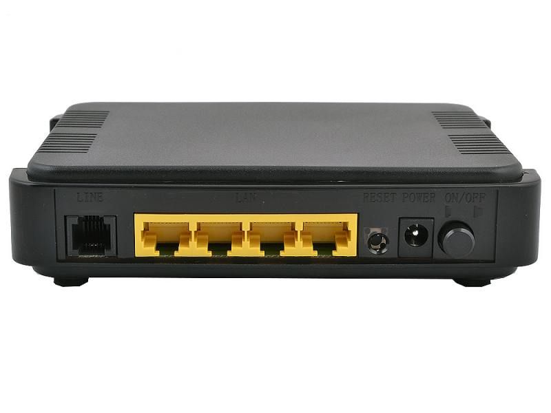 Модем ADSL 4-х портовый Acorp LAN410 для Мегалайн