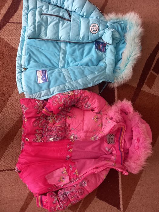 Куртки зимние на девочку 5-7 лет
