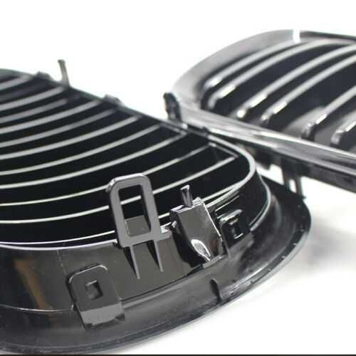 Двойни Бъбреци БМВ BMW X5 X6 E70 E71 E72 2007 - 2014 Черен Гланц Лак