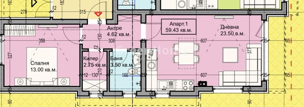 Продава се Двустаен апартамент в Варна, Галата - 60 кв.м за 1967 €/кв.м - Снимка #7
