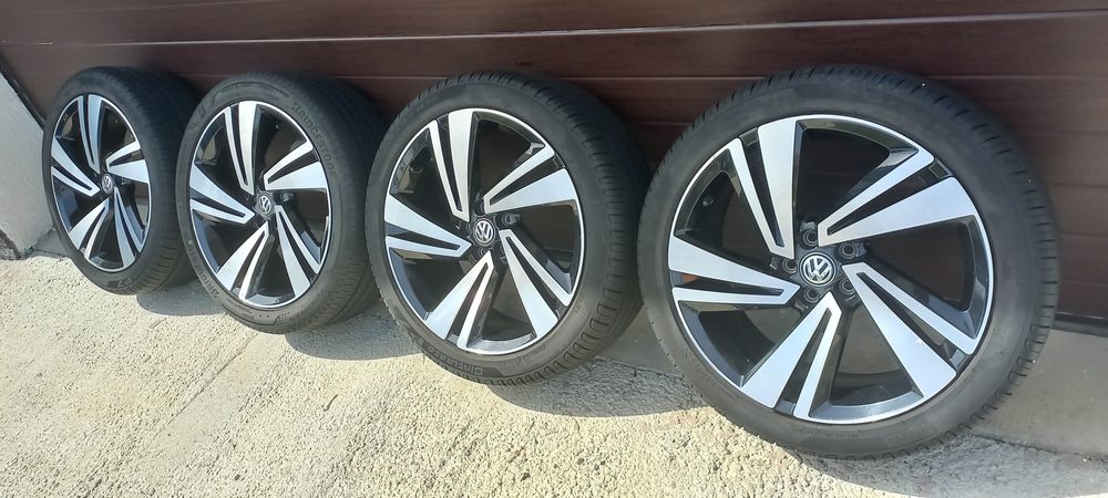 Jante aliaj originale VW T-Roc T-Cross R18 7J ET39 anvelope 215/45/18