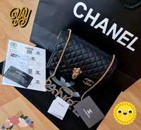 Geanta Chanel editie limitată,new collection, logo metalic, saculet