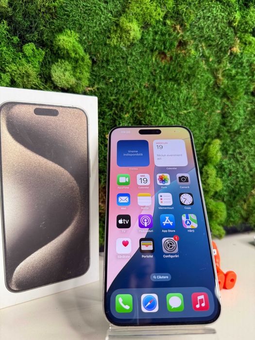 iPhone 15 Pro Max Natural Titanium 256GB, 90% Baterie #7022