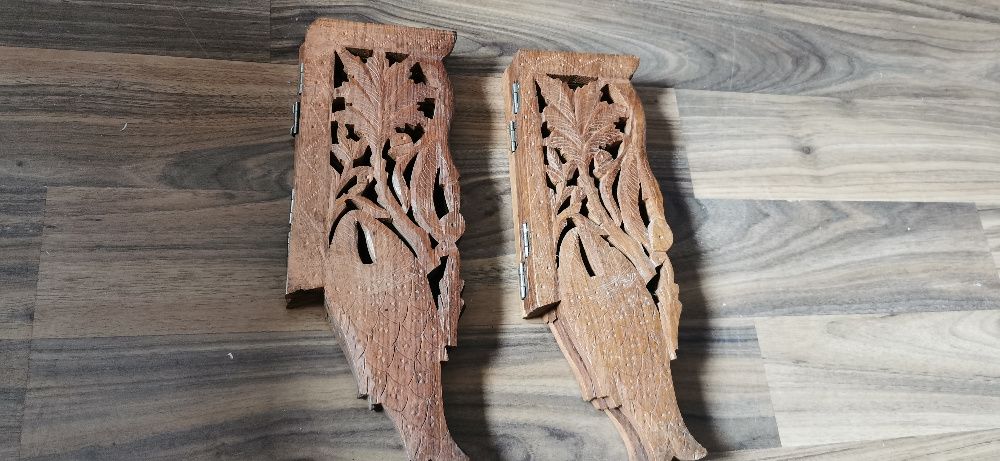 picior suport masuta rotunda lemn sculptat-India diametru 30 cm