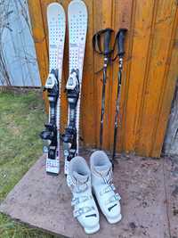Детски ски Salomon L90 и ски автомати Rossignol