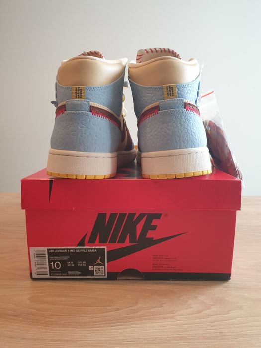 Jordan 1 Mid SE Fearless Maison Chateau Rouge 44 100% originali