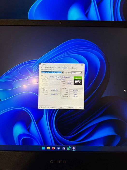 HP OMEN 15, AMD Ryzen 7 5800H, 32GB, 512 GB SSD, GeForce RTX 3060 6GB