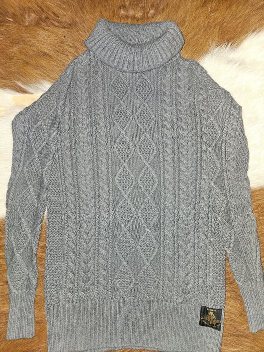 Vand pulover de dama mod lung Ralph Lauren bumbac si casmir