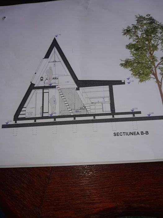 Vând cabane tip A frame