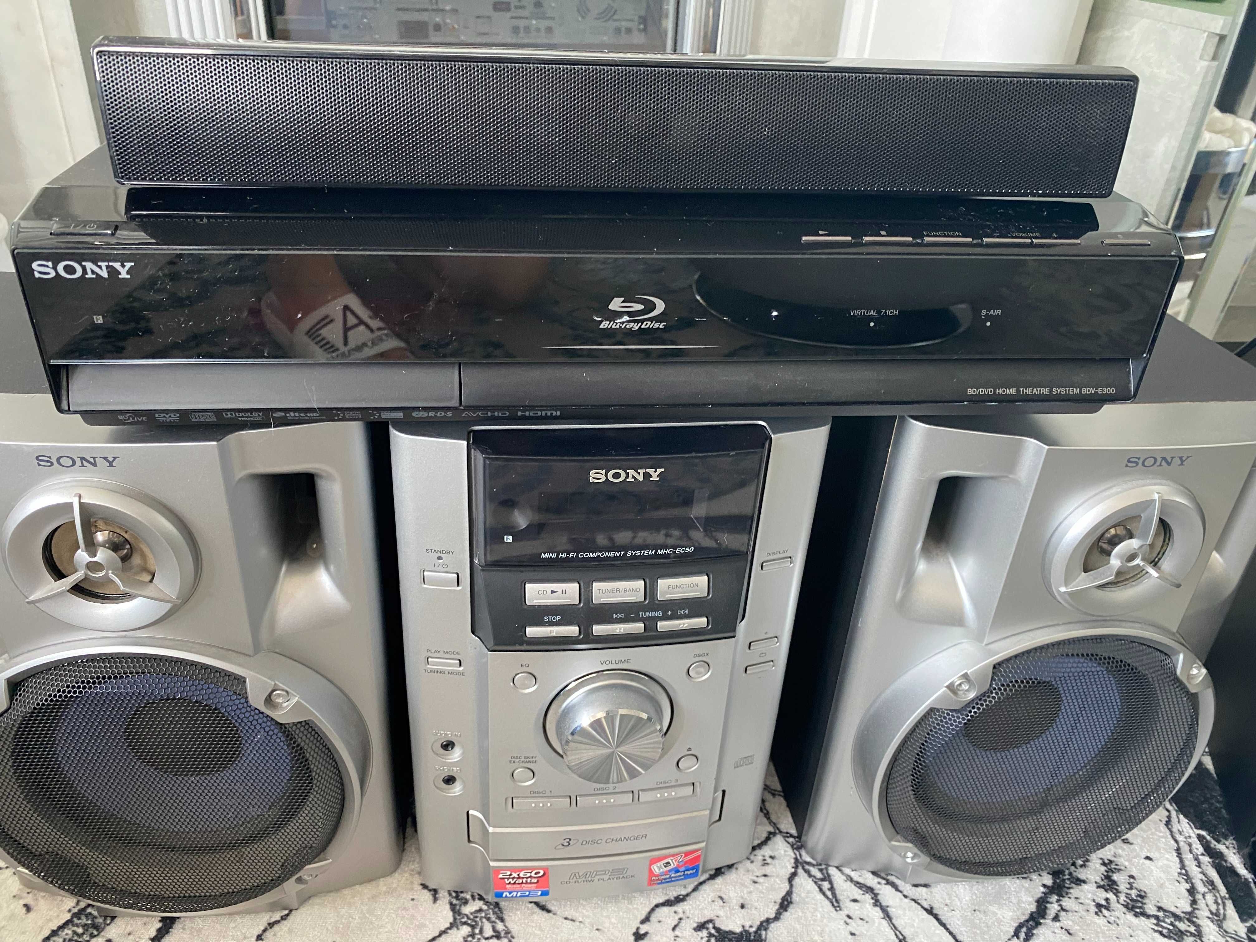 Sony Blue Ray Home Theater + S S, Mini HI FI + Wireles Kit + S Air