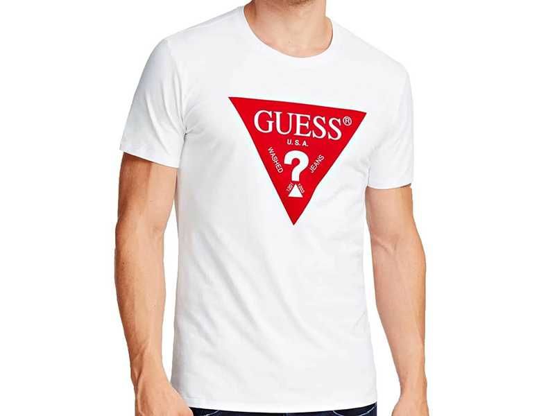 Мъжка тениска GUESS принт Модели и размери