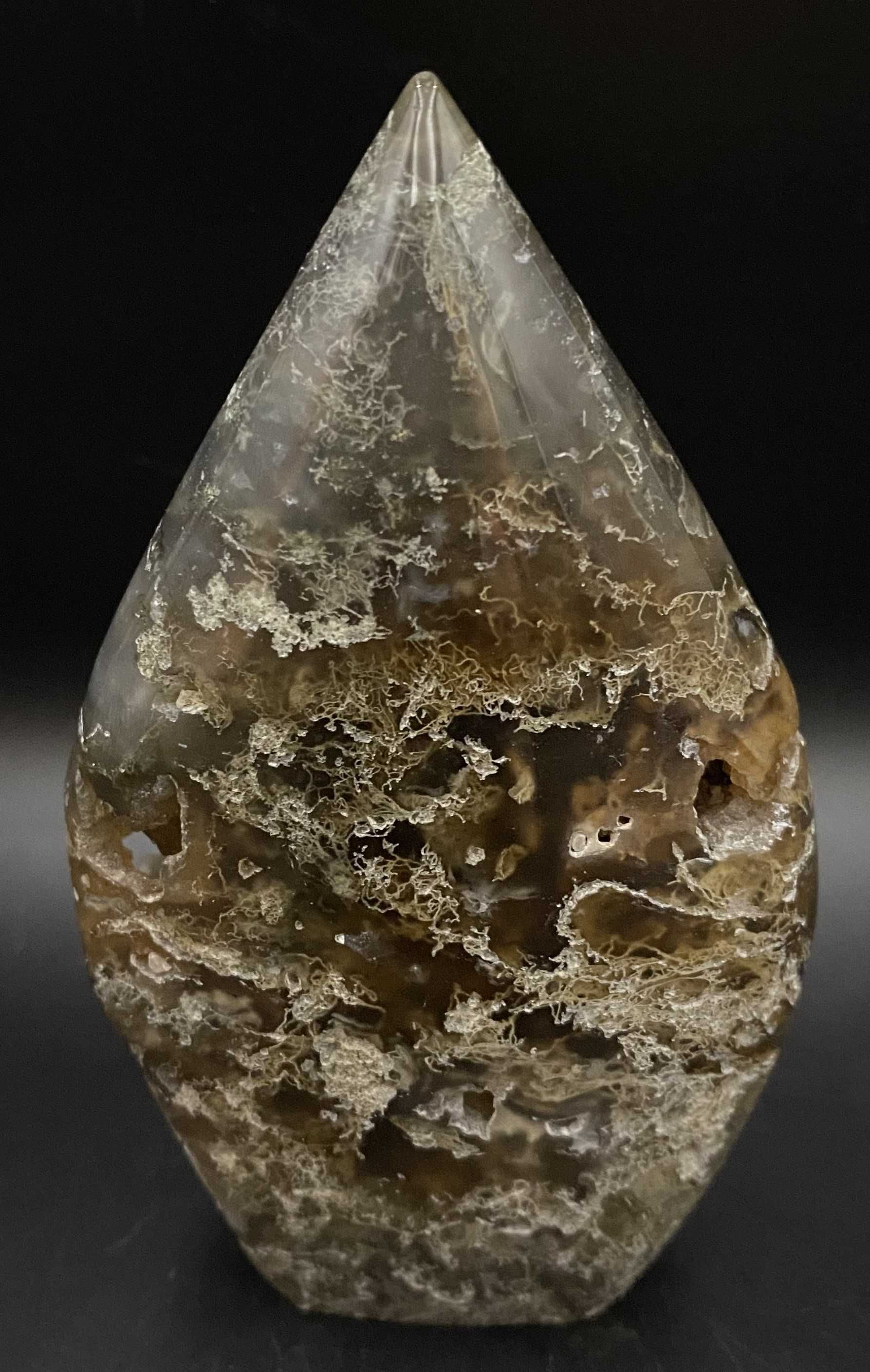 Cristale/Minerale - Agata Muschi - sculptura piatra semipretioasa