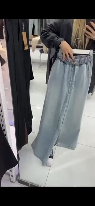 Брюки палацо, на лето, очень легкие. Заказала себе, размер не подошел