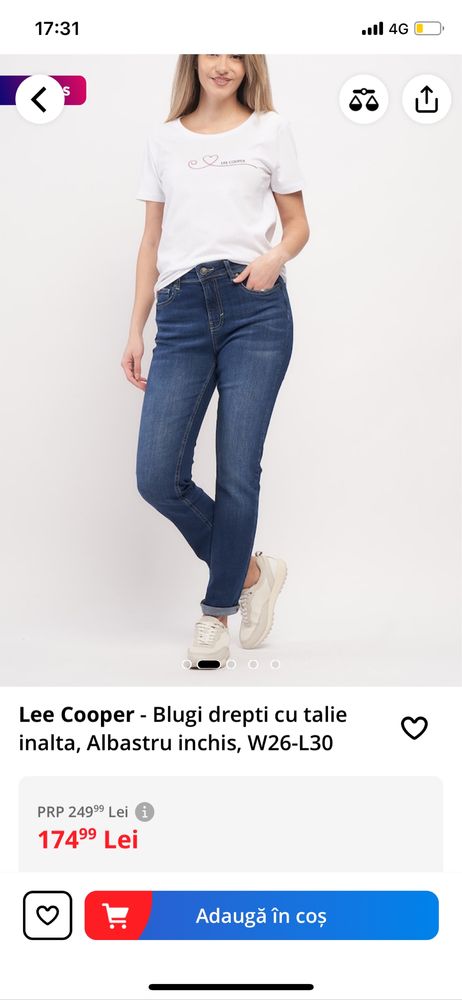 Jeansi/Blugi Lee Cooper, marimea 26/30, noi