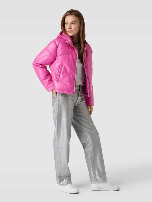 Пухено  яке в цвят  фуксия