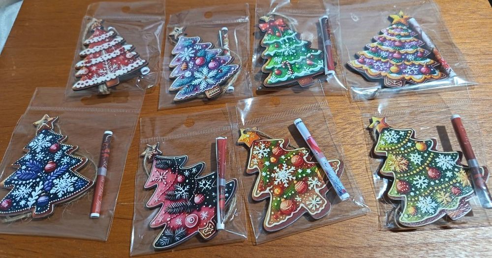 Коледни играчки за елха с късметче