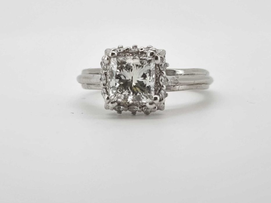 Inel Tacori platina si diamante  pret initial 20.000lei