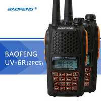 Нова Baofeng UV-6R 8W 5000mah Модел 2023 Мощна Двубандова Радиостанция