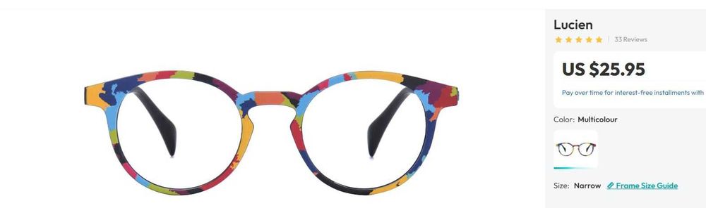 Rama ochelari multicolor