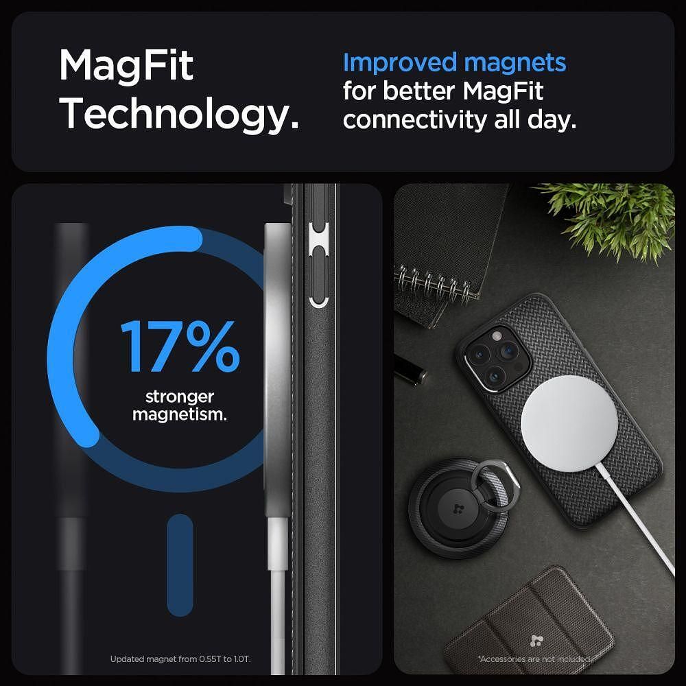 Калъф spigen mag armor mag magsafe за iphone 15 pro max matte black