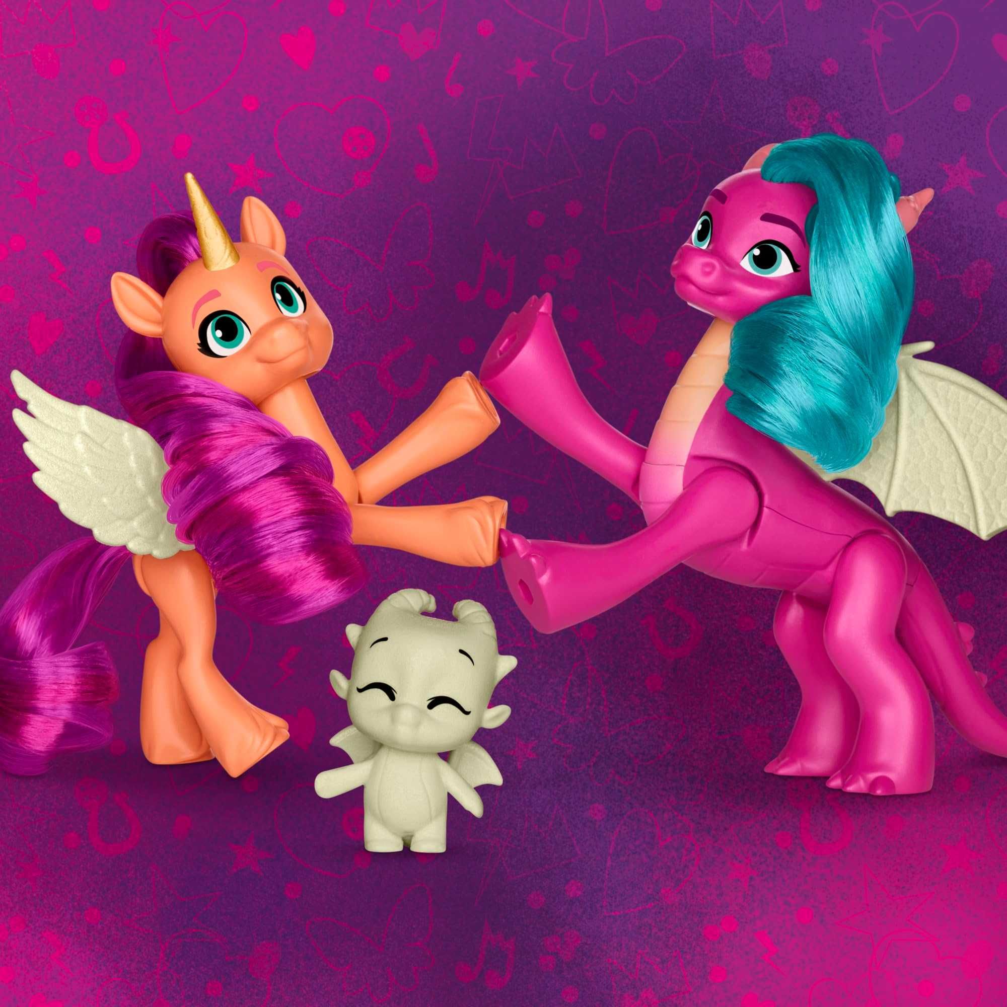 Hasbro F8702 My Little Pony 3 светящихся в темноте фигурок DragonLight