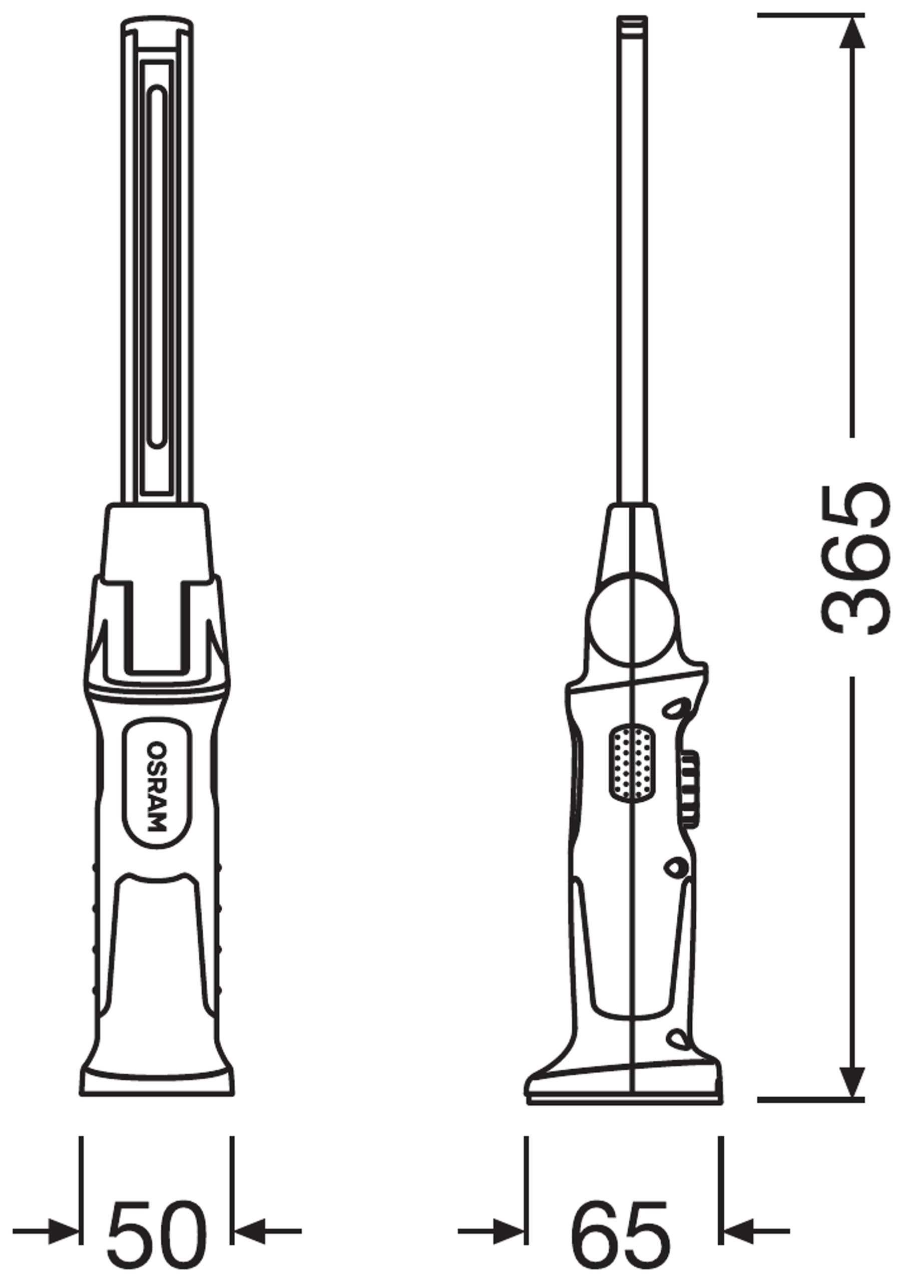 OSRAM LEDinspect SLIM MAX1000-мощна проф. сервизна лампа 1000lm/Li-ion