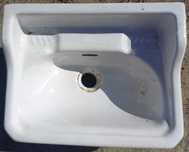 Lavoar chiuveta din ceramica alb alba dreptunghiular/a rezistent/a