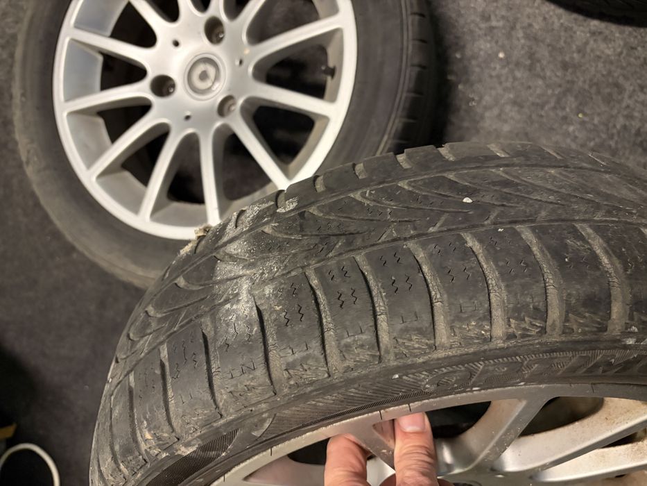 Jante cu cauciucuri Smart ForTwo stare foarte buna cauciucuri OK