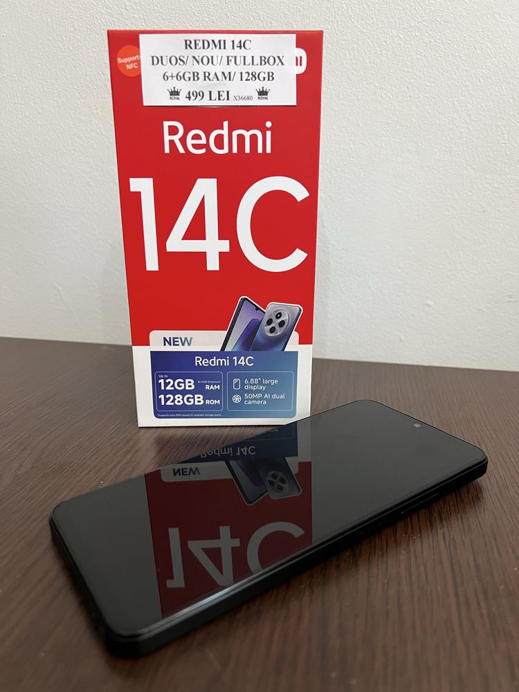 Amanet Royal CB: Redmi 14c 6+6gb ram 128gb Nou Fullbox