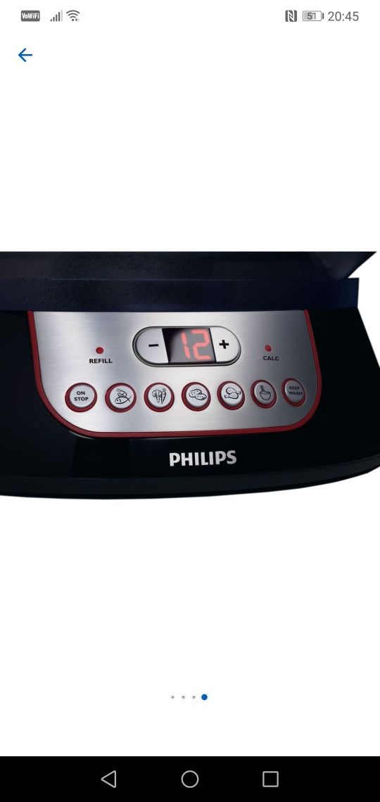 Aparat gătit cu aburi Philips HD9140