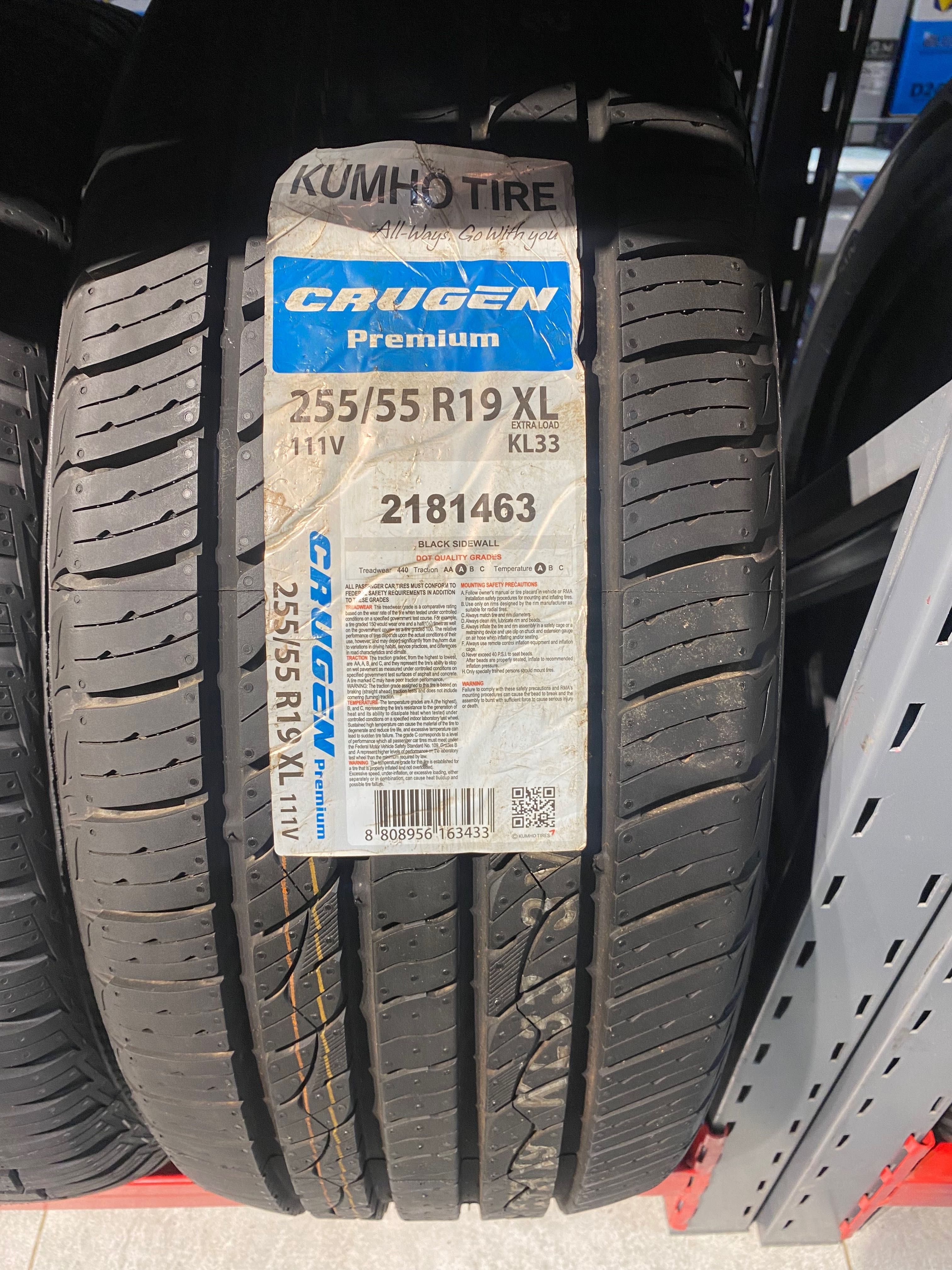 Kumho Crugen Premium KL33 255/55R19