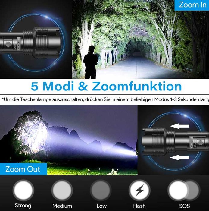 Lanternă LED iToncs reîncărcabilă