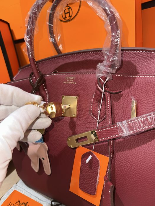 Geanta Hermes Birkin 35cm Burgundy/Accesorii Gold