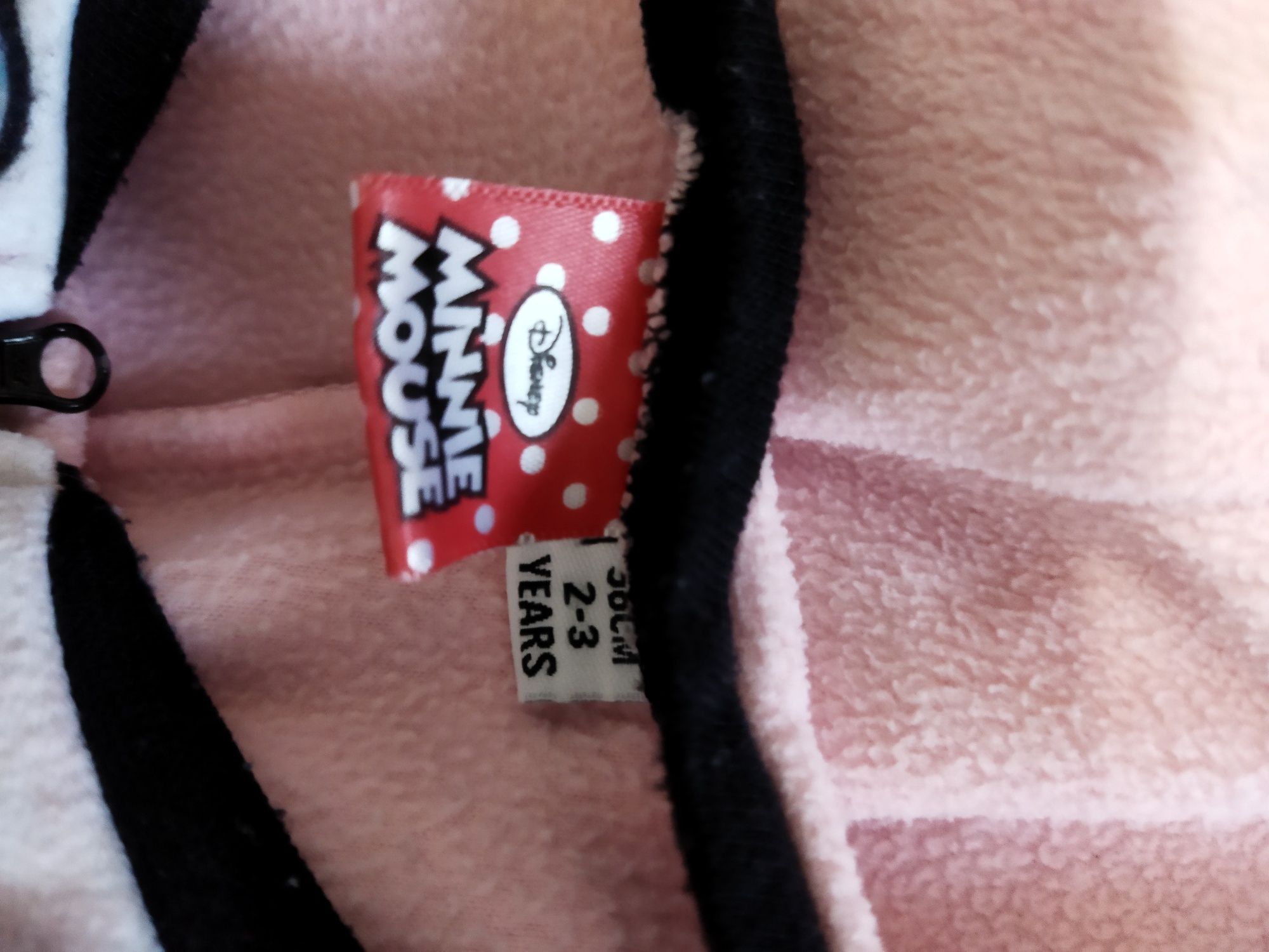 Salopeta pijama pufoasa Minnie Mouse fetițe 2-3 ani mărimea 98