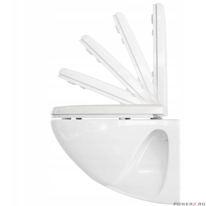 Capac wc, inchidere silentioasa, duroplast, Sepio