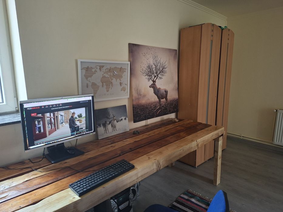 Vand birou 2 m jumatate handmade