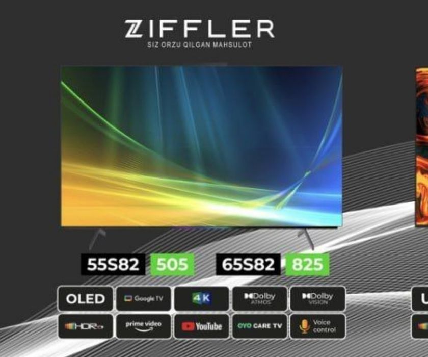 Премиум Телевизор ZIFFLER 55S82 Oled Smart 4k Google Tv
