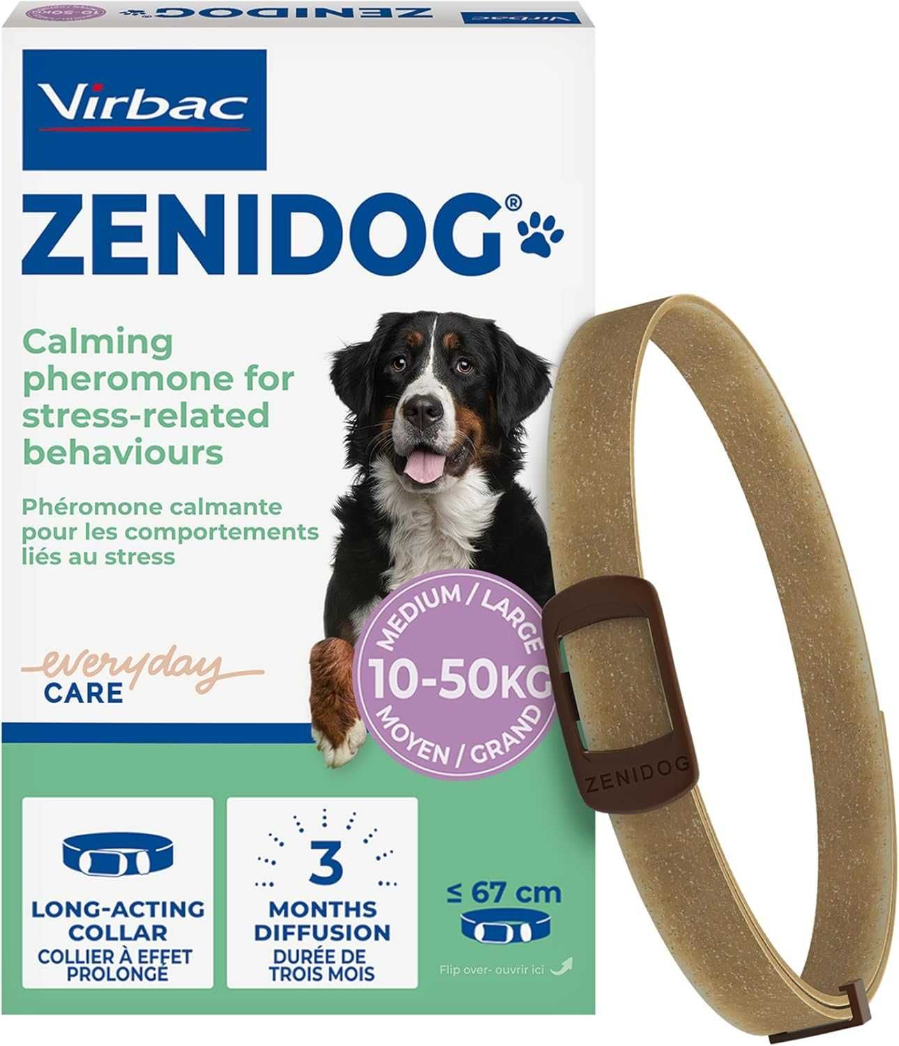 Нашийник Zenidog, Успокояващи феромони, за кучета между 10 кг - 50 кг