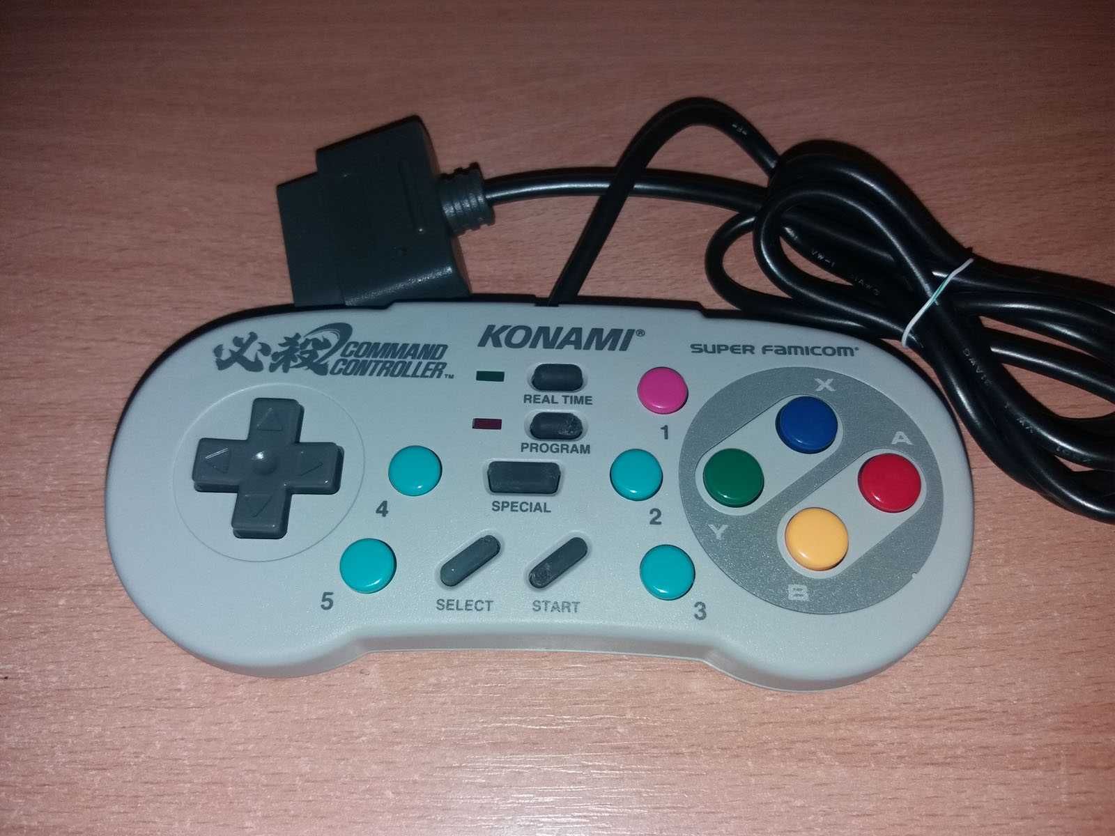 controller original Konami SNES, maneta super nintendo, joystick