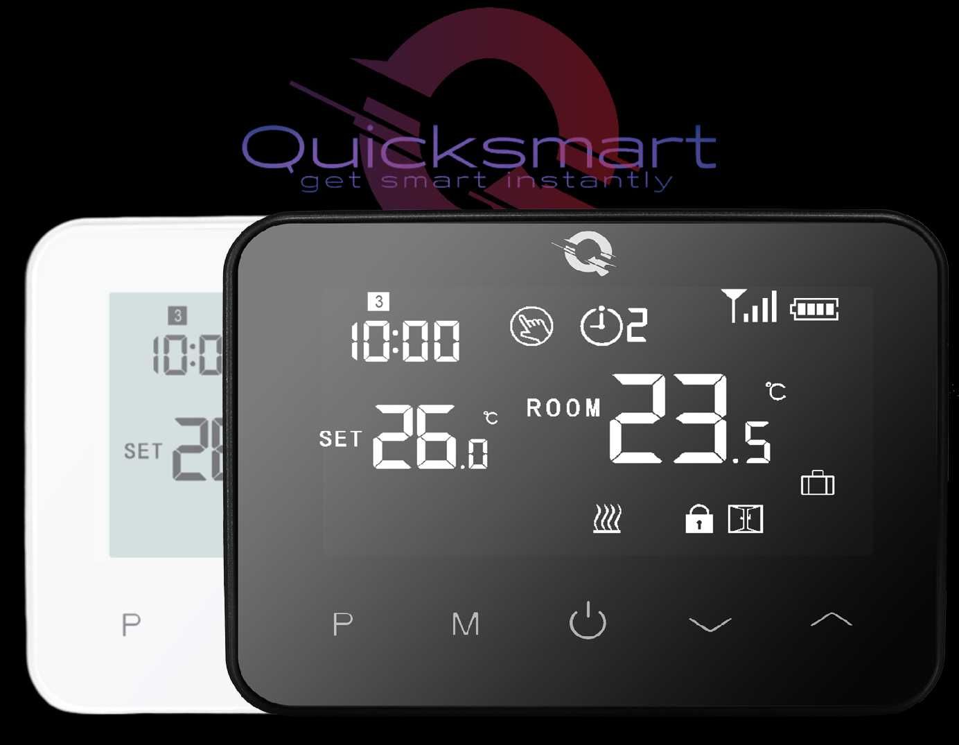 Automatizare Pardoseala Q20, 8 zone, 4x termostat Q20, Wireless, Smart