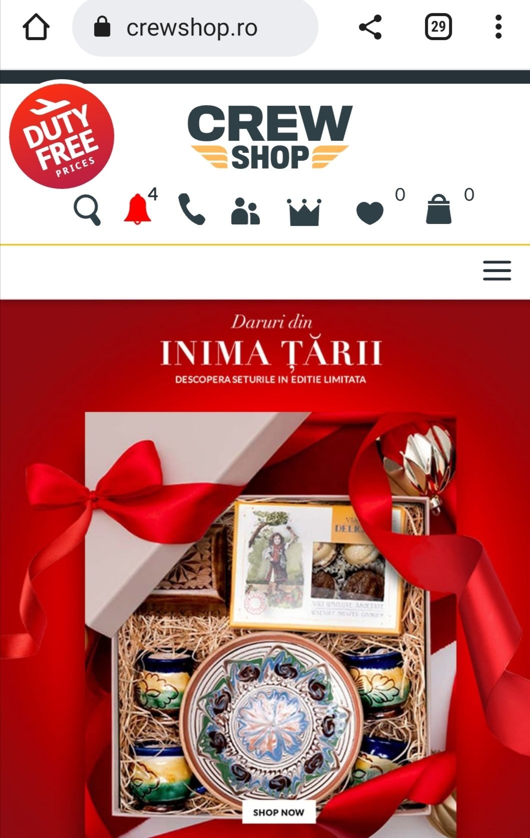 Invitatie dutyfree aeroport