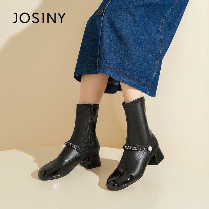 Сапоги осенние черный цвет