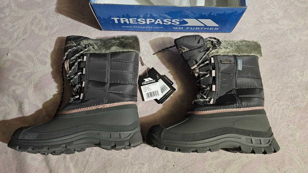 Trespass Cizme de iarna impermeabile Gri/Maro 37
